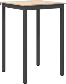 vidaXL Bárasztal Természetes 110 x 55 x 105 cm Tömör fenyőfa