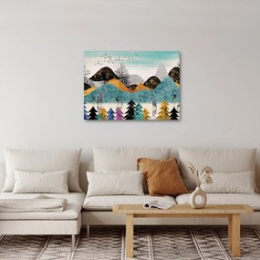 Grafikus kép szarvas (70x50 cm)