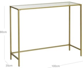 CIREL konzolasztal arany