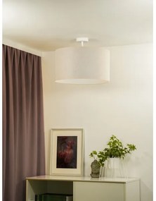 Duolla - Felületre szerelhető csillár ROLLER ECO RECYCLING 1xE27/15W/230V átm. 45 cm krémes