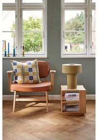 Tárolóasztal tölgyfa dekorral 37x37 cm Merge – Hübsch