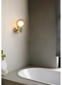 Searchlight 30506GO - Fali lámpatest LUMINSPHERE 1xG9/7W/230V, sárgaréz