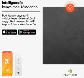 Blumfeldt Heat Square, Infravörös fűtés, WiFi vezérlés, 350 W, IP44