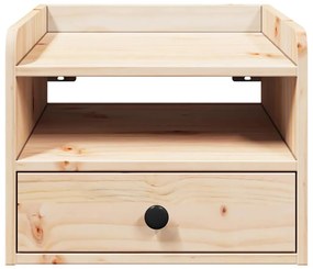 Éjjeli asztal 2 pcs Barna 38 x 36 x 29.5 cm Tömör fenyőfa