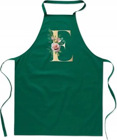Konyhai Kötény zöld E Betűvel Név Evelin Eliza Erik Ela FA_338_z