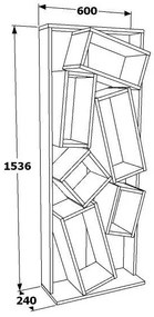 Regál Cormanolla (fehér + dió). 1106759
