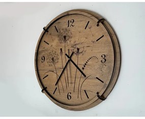 Li-Go 23682/DUB5 - Tölgy falióra, 1x AA, átmérő 32 cm, pitypang