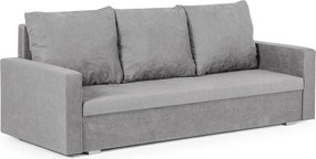 DELLA Háromszemélyes kinyitható kanapé Szürke