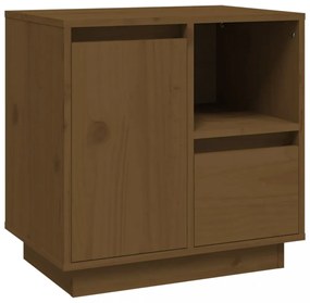 mézbarna tömör fenyőfa éjjeliszekrény 50 x 34 x 50 cm
