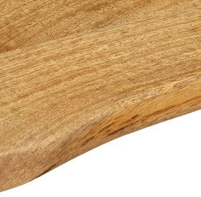 tömör mangófa természetes élű asztallap 70 x 40 x 2,5 cm