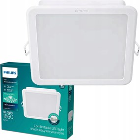 Led Panel Süllyesztett Lámpatest 16.5W 1200lm 3000K Fehér Philips