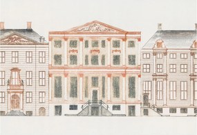 Divatos Flizelin Fali Tapéta Furnér Klasszikus épületek 152x104 Ragasztó