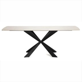 AVENBERG OBSIDIAN Étkezőgarnitúra 6x szék + asztal 200 cm