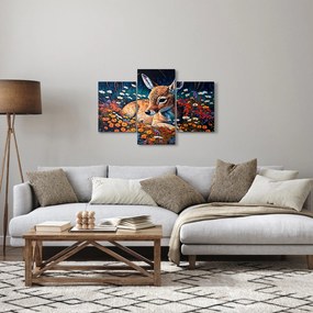 Kép - Festett szarvas (90x60 cm)
