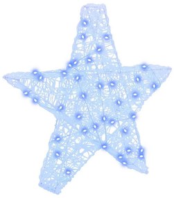 3D Csillag 50 LED-del Kék 55 x 53.5 x 10 cm Akril