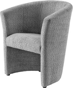 Klub fotel, szürke Coral anyag, CUBA