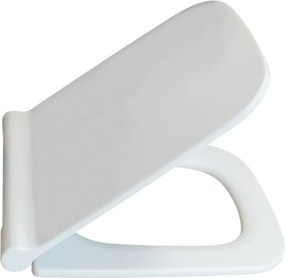 Szabadon ereszkedő, téglalap alakú, könnyen kihúzható WC-ülőke Excellent Ness D-hez