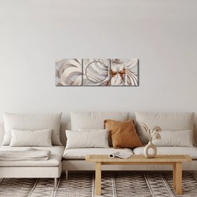 Az istennő képe virágmotívummal (órával) (90x30 cm)
