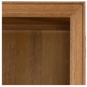 Natúr színű tálalószekrény kőrisfa dekorral 84,5x198 cm – Ixia