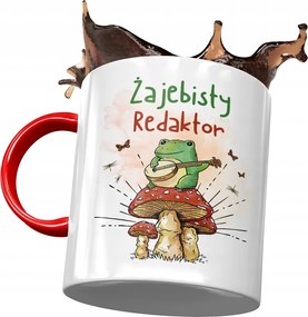 Piros Bögre Szerkesztőnek Békás Szerkesztő Nyomtatott Fotóval