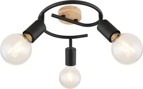 Rabalux beltéri karos spotlámpa e27 3x40w fekete pablo