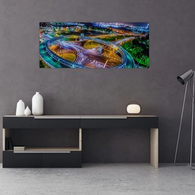 Kép - éjszakai panoráma (120x50 cm)