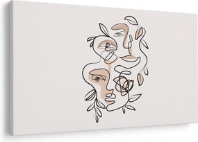 Kép - Line art arckezelés (90x60 cm)