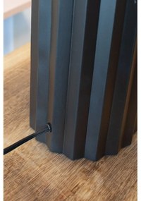 Fekete asztali lámpa textil búrával (magasság 60 cm) Hashira – Markslöjd