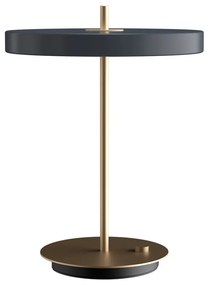 Antracitszürke LED szabályozható asztali lámpa fém búrával (magasság 41,5 cm) Asteria Table – UMAGE