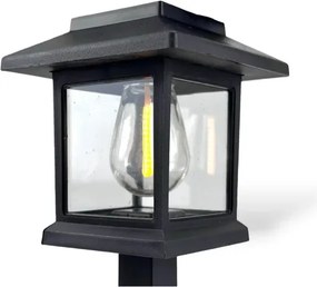 Napelemes LED oszloplámpa - Sunlight A6109 - 38 cm - 2 db-os szett