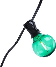 RAINBOW BULBS LED kültéri égősor, 30 színes égővel