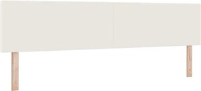 vidaXL Fejtámla Krém 200 cm Bársonyos szövet