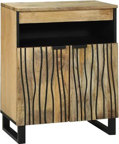 vidaXL Tálalószekrény Barna 60 x 33 x 75 cm tömör mangófa