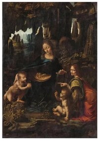 Művészet Sziklás Madonna Da Vinci 1000 db-os Compact puzzle Clementoni