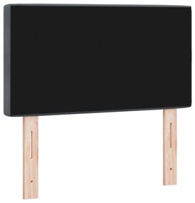 LED fejtámla kristály gombos steppelt sötétszürke 80 cm bársony