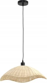 Krémszínű mennyezeti lámpa rattan lámpabúrával 50 cm Cora Geese