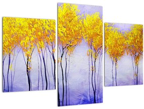 Sárga fák képe (90x60 cm)