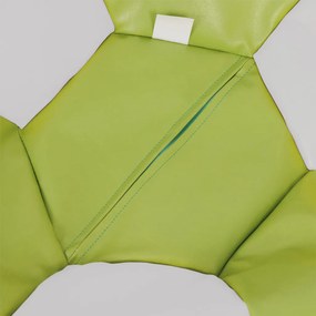 Baby Ball babzsákfotel - műbőr - zöld/fehér - 70 liter