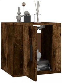 2 db füstös tölgy falra szerelhető TV-szekrény 40x34,5x40 cm