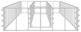 horganyzott acél gabion magaságyás 90 x 30 x 10 cm
