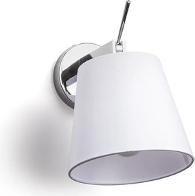 RENDL JERSEY nástěnná bílá chrom 230V LED E27 15W