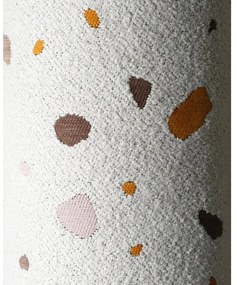 Fehér buklé-zsenília gyerek babzsákfotel Terrazzo Chair – Wigiwama