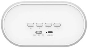 LED állítható éjjeli lámpa ébresztővel BUNNY LED/1,2W/5V 3000K