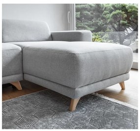 Világosszürke kinyitható-tárolóhelyes sarokkanapé Classy Sophie – Miuform