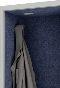 Sally 600mm korpus Szary - siedzisko Granatowy