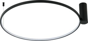 LED mennyezeti lámpa RING S LED/50W/230V 3000/4000/6000K átm. 90 cm fekete