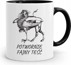 Fekete Bögre Apósnak Szörnyen Vagány Após fényképes nyomattal