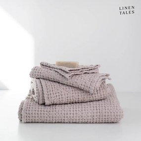 Világos rózsaszín törölköző és fürdőlepedő készlet 3 db-os Honeycomb – Linen Tales