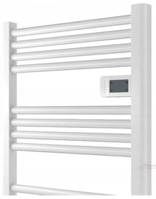 Erga Pago, elektromos radiátor 540x960 mm digitális termosztáttal, 500W, matt fehér, ERG-LAV-GRZE-E-ALU-960540-WH