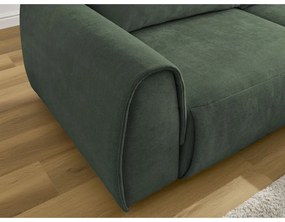 Sötétzöld sarokkanapé Aden – Bobochic Paris
